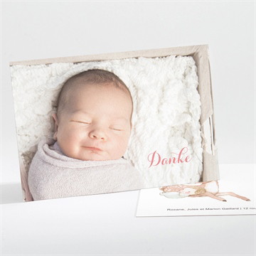 Dankeskarte Geburt rehkitz