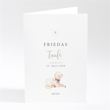 Menükarte Taufe segen - schachtel