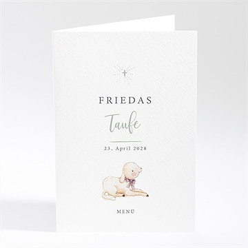 Menükarte Taufe segen