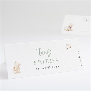 Tischkarte Taufe segen