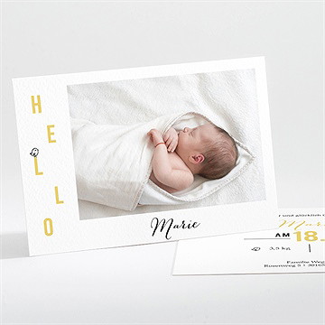 Geburtskarte Hello Little Bird