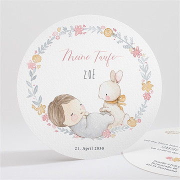 Einladung Taufe lullaby