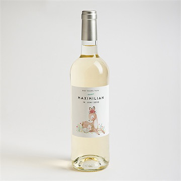 Flaschenetikett Taufe Mein Rehkitz - Vue 2