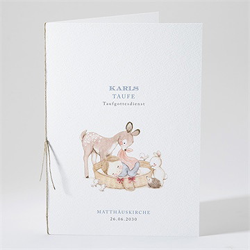 Kirchenheft Taufe Zarte Illustration