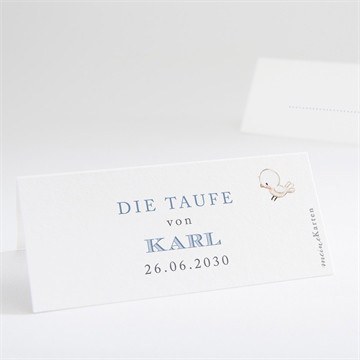 Tischkarte Taufe zarte illustration