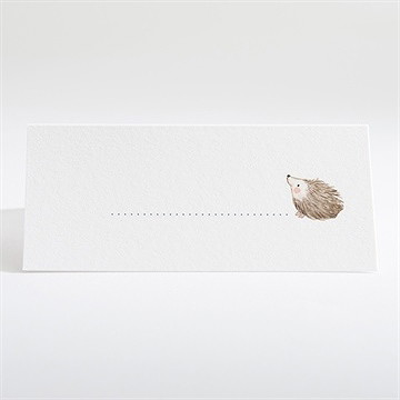 Tischkarte Taufe zarte illustration - Dos du marque-place