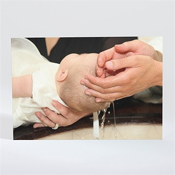 Dankeskarte Taufe zarte illustration - Dos de la carte