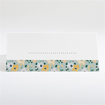 Tischkarte Hochzeit floraler rahmen - Vue 2