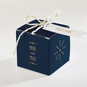 Geschenkbox Hochzeit art déco