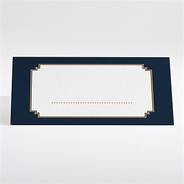 Tischkarte Hochzeit art déco - Tischkarte Rückseite