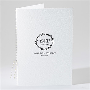 Kirchenheft Hochzeit retro chic