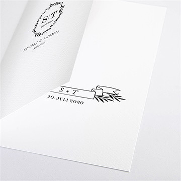 Kirchenheft Hochzeit retro chic - Heft Detailansicht