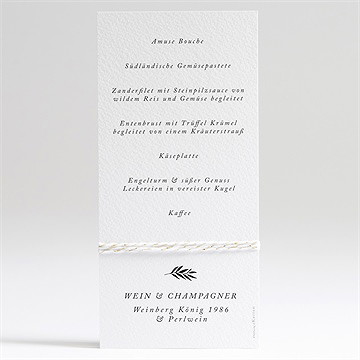 Menükarte Hochzeit Retro Chic - Vue 2