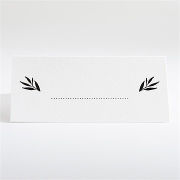 Tischkarte Hochzeit Retro Chic - Tischkarte Rückseite