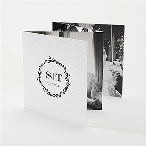 Dankeskarte Hochzeit retro chic