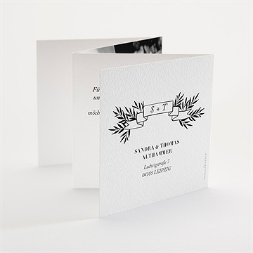 Dankeskarte Hochzeit Retro Chic - Sicht 3