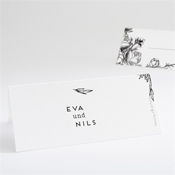 Tischkarte Hochzeit Kamelie