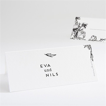 Tischkarte Hochzeit Kamelie