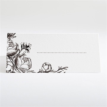 Tischkarte Hochzeit Kamelie - Dos du marque-place