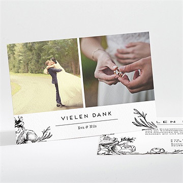 Dankeskarte Hochzeit Kamelie