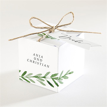 Geschenkbox Hochzeit feiner lorbeer