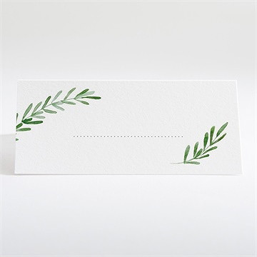 Tischkarte Hochzeit feiner lorbeer - Dos du marque-place