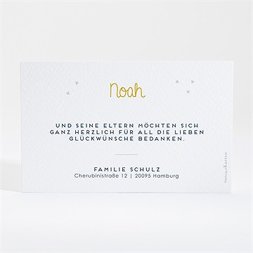 Dankeskarte Geburt Kleiner Stern - vue 4