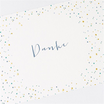 Dankeskarte Geburt Sternbild - Sicht 3