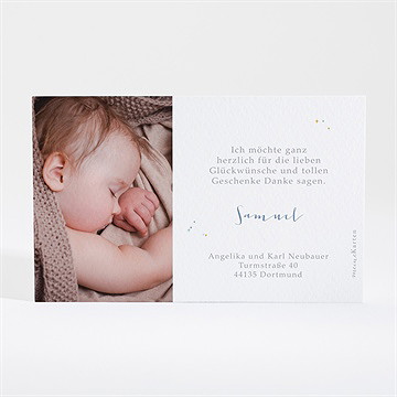 Dankeskarte Geburt Sternbild - vue 4