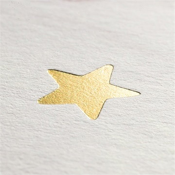 Geburtskarte Herzlich Willkommen - Goldfolienprägung