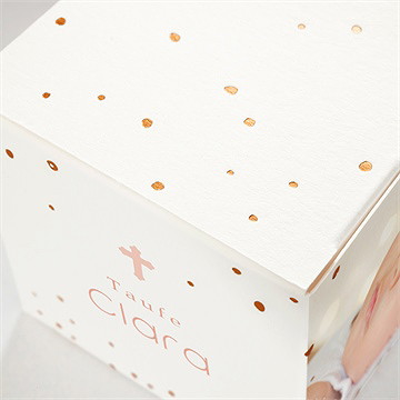 Geschenkbox Taufe wildblumen - gold - Vue 2