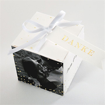 Geschenkbox Hochzeit goldschimmer - Vue 4