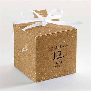 Geschenkbox Hochzeit romanze - gold - Vue 3