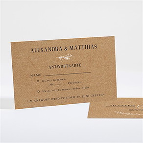 Antwortkarte Hochzeit romanze