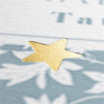 Einladung Taufe Florale Gravur - vue 2