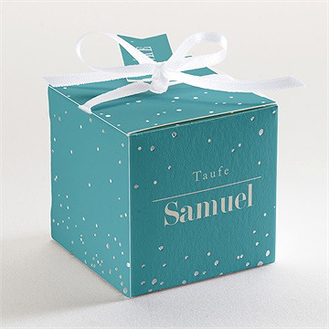 Geschenkbox Taufe unser stern - silber - Vue 3