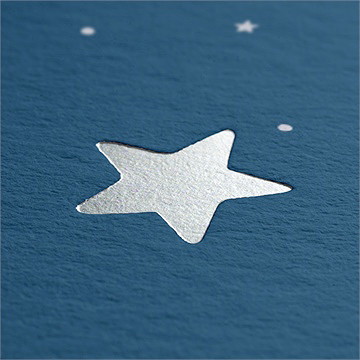 Einladung Taufe Sternenporträt - Sicht 2