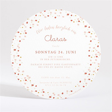 Einladung Taufe blumenregen - Vue 4