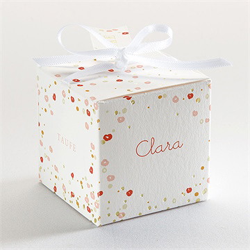 Geschenkbox Taufe blumenregen - gold - Vue 3