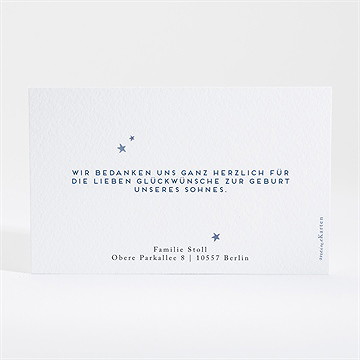 Dankeskarte Geburt Glitzernde Freude - Vue 4