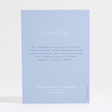 Dankeskarte Geburt Im Traum - Gold - Vue 4