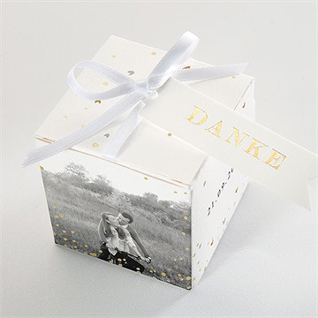 Geschenkbox Hochzeit hochzeitspaar - gold - Vue 4