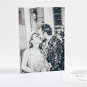 Dankeskarte Hochzeit hochzeitspaar - gold