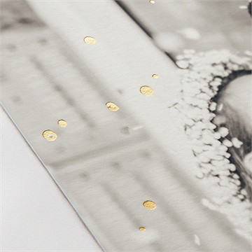 Dankeskarte Hochzeit hochzeitspaar - gold - Vue 2