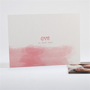 Geburtskarte Pinselstrich