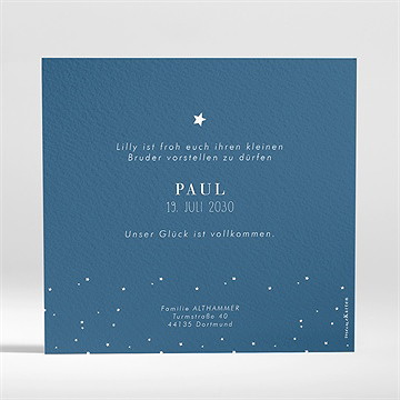 Geburtskarte Elegant - Sicht 2