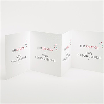 Dankeskarte Hochzeit blanco - 10x10cm (n83118) - Vue 2