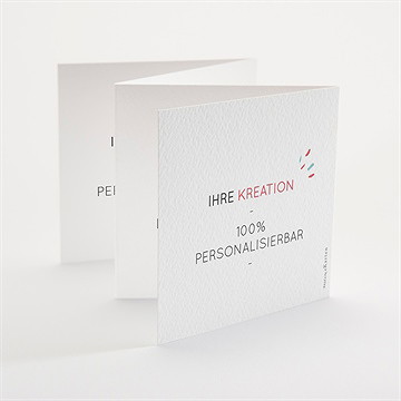 Dankeskarte Hochzeit blanco - 10x10cm (n83118) - vue 3