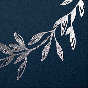 Hochzeitseinladung mineralblau - Sicht 2