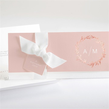 Hochzeitseinladung zarte mitteilung